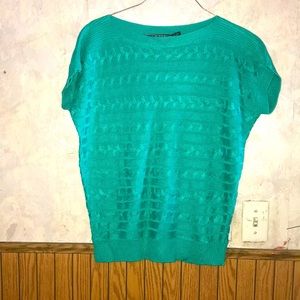 Short sleeve mint green Ralph Lauren sweater